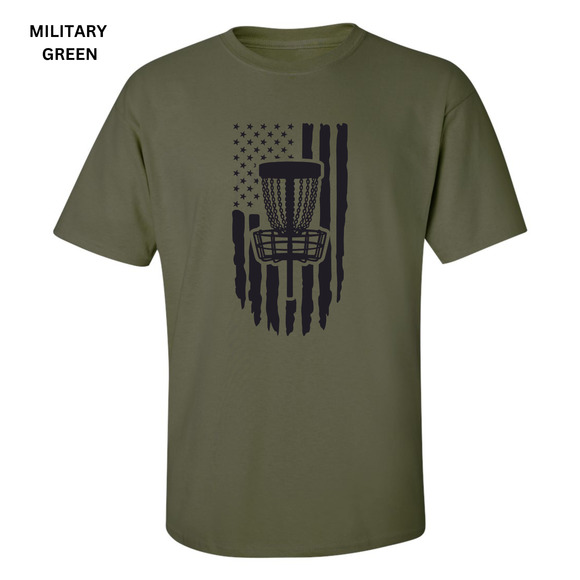 Disc Golf T-Shirt PATRIOTIC AMERICAN FLAG Shirt Choose SZ COLOR - Picture 10 of 16